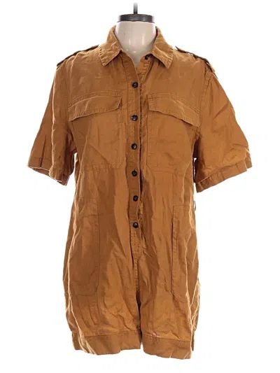 Pre-owned Banana Republic Romper In Brown
