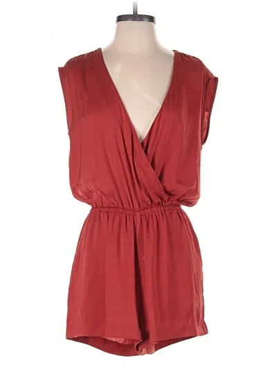 Pre-owned Banana Republic Romper In Burgundy