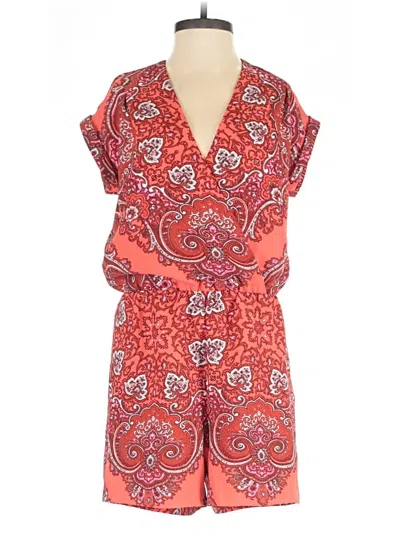 Pre-owned Banana Republic Romper In Red