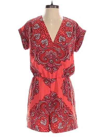 Pre-owned Banana Republic Romper In Red