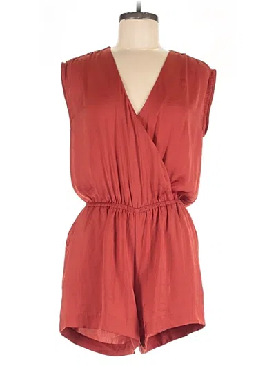 Pre-owned Banana Republic Romper In Red
