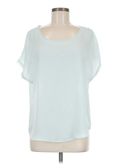 Pre-owned Banana Republic Short Sleeve Blouse In Blue