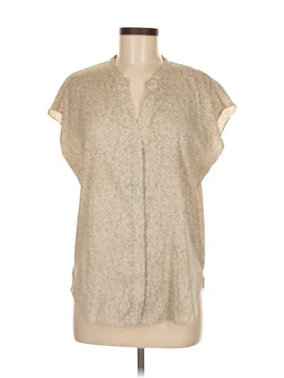 Pre-owned Banana Republic Short Sleeve Blouse In Brown
