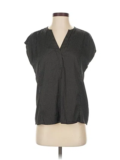 Pre-owned Banana Republic Short Sleeve Blouse In Gray