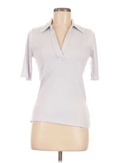 Pre-owned Banana Republic Short Sleeve Blouse In Gray
