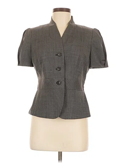 Pre-owned Banana Republic Short Sleeve Blouse In Gray
