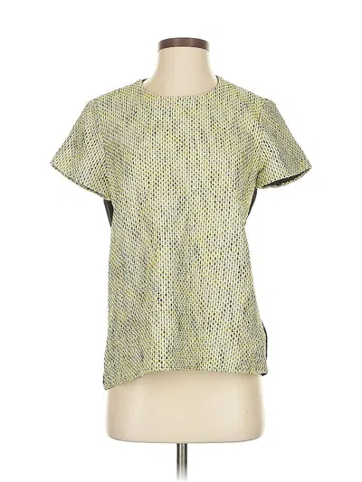 Pre-owned Banana Republic Short Sleeve Blouse In Green