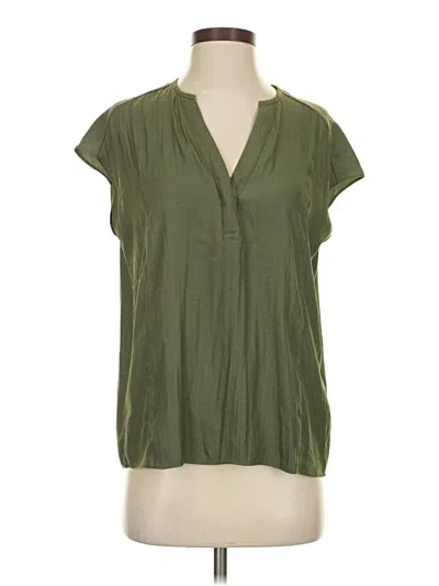 Pre-owned Banana Republic Short Sleeve Blouse In Green