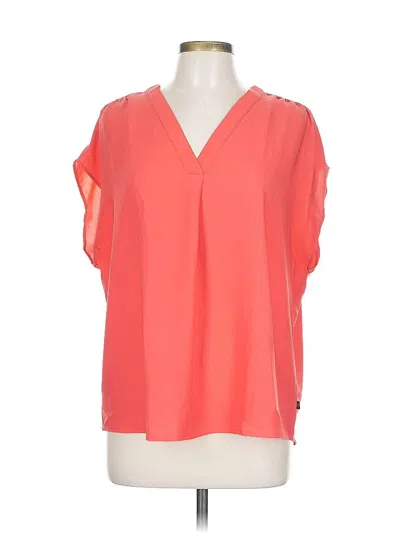 Pre-owned Banana Republic Short Sleeve Blouse In Orange