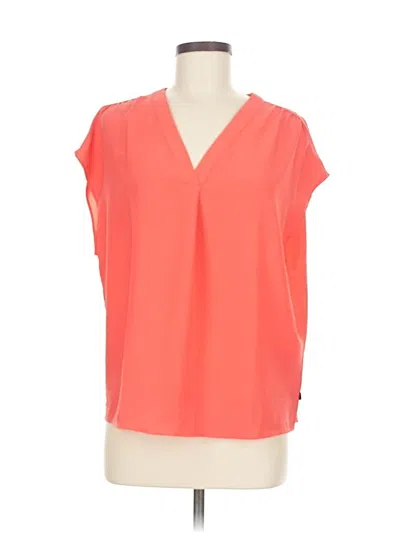 Pre-owned Banana Republic Short Sleeve Blouse In Orange