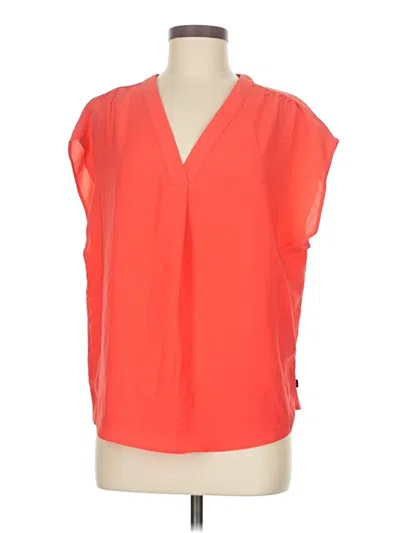 Pre-owned Banana Republic Short Sleeve Blouse In Orange