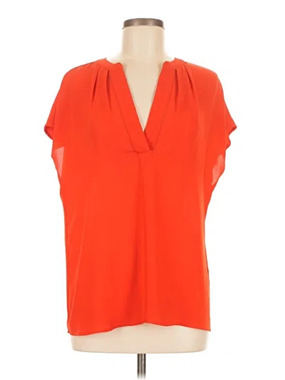Pre-owned Banana Republic Short Sleeve Blouse In Orange