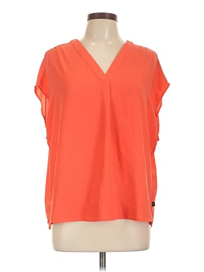 Pre-owned Banana Republic Short Sleeve Blouse In Orange
