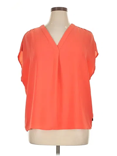 Pre-owned Banana Republic Short Sleeve Blouse In Orange