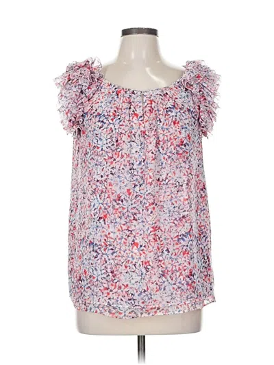 Pre-owned Banana Republic Short Sleeve Blouse In Pink