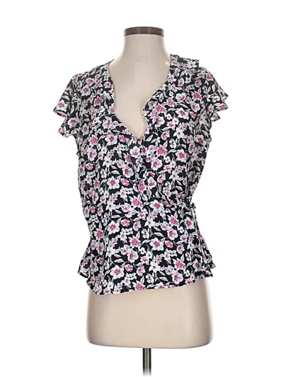 Pre-owned Banana Republic Short Sleeve Blouse In Pink