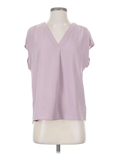 Pre-owned Banana Republic Short Sleeve Blouse In Purple