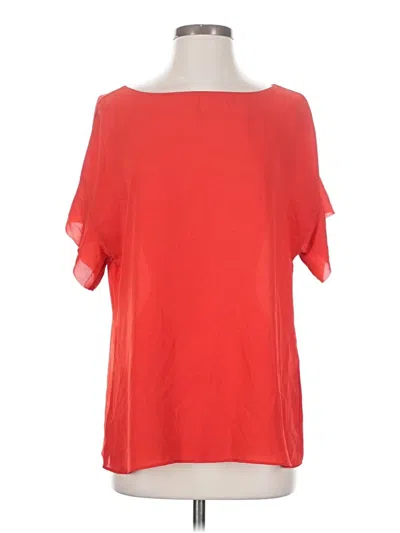 Pre-owned Banana Republic Short Sleeve Blouse In Red