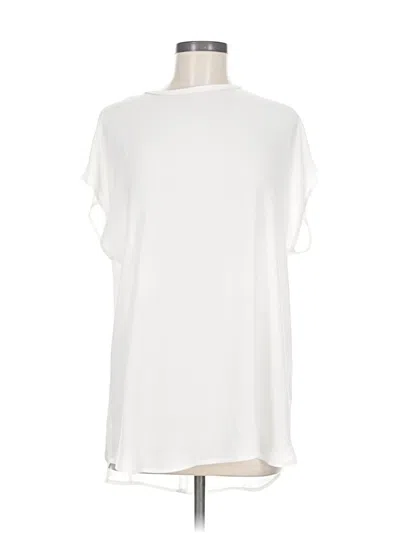 Pre-owned Banana Republic Short Sleeve Blouse In White