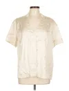 Banana Republic Short Sleeve Blouse In White