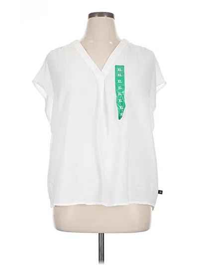 Banana Republic Short Sleeve Blouse In Multi