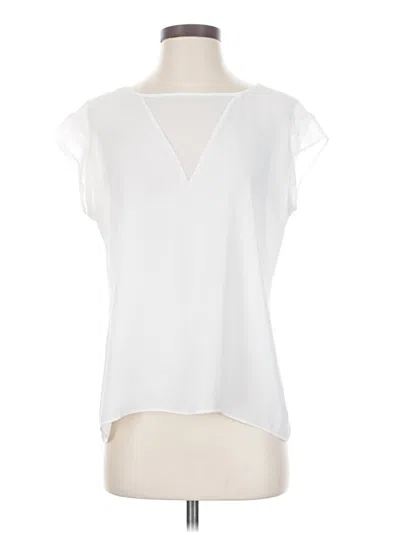 Pre-owned Banana Republic Short Sleeve Blouse In White