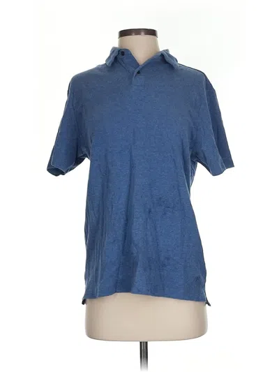 Pre-owned Banana Republic Short Sleeve Polo Shirt In Blue