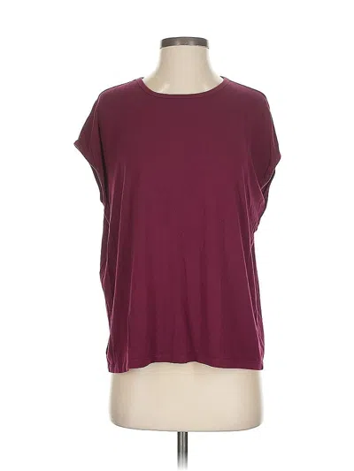 Pre-owned Banana Republic Short Sleeve T-shirt In Burgundy