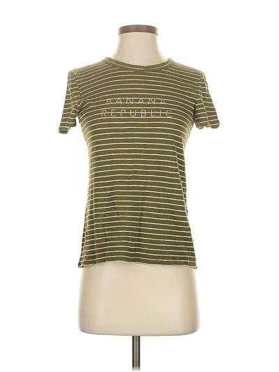 Pre-owned Banana Republic Short Sleeve T-shirt In Green