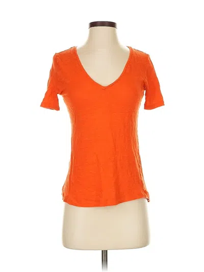 Pre-owned Banana Republic Short Sleeve T-shirt In Orange