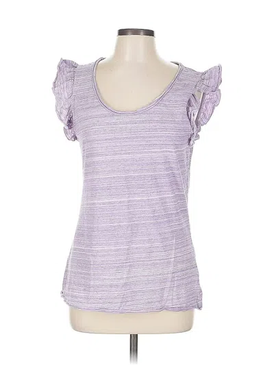 Pre-owned Banana Republic Short Sleeve T-shirt In Purple