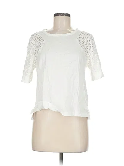 Pre-owned Banana Republic Short Sleeve T-shirt In White