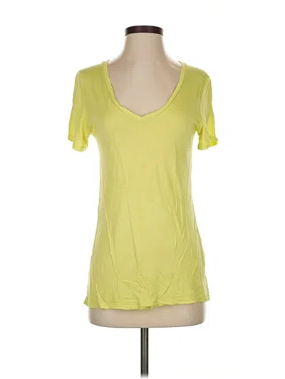 Pre-owned Banana Republic Short Sleeve T-shirt In Yellow