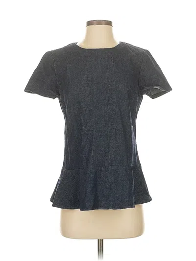 Pre-owned Banana Republic Short Sleeve Top Gray Crew Neck Tops