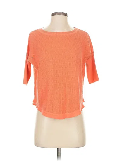 Pre-owned Banana Republic Short Sleeve Top Orange Boatneck Tops