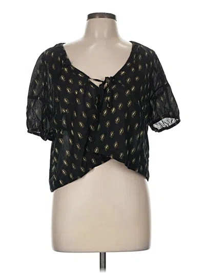 Pre-owned Banana Republic Short Sleeve T-shirt In Black