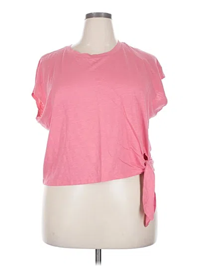 Pre-owned Banana Republic Short Sleeve T-shirt In Pink