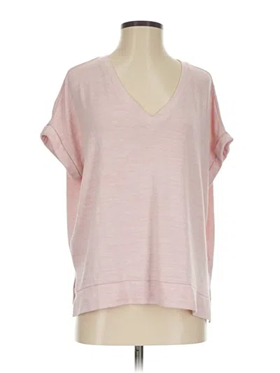 Pre-owned Banana Republic Short Sleeve T-shirt In Pink