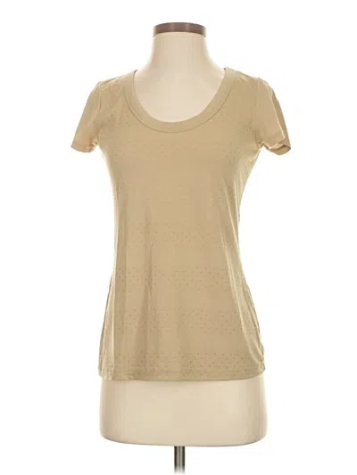 Pre-owned Banana Republic Short Sleeve T-shirt In Tan