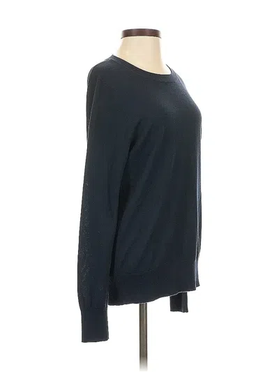 Pre-owned Banana Republic Silk Pullover Sweater In Blue