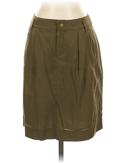 Pre-owned Banana Republic Silk Skirt In Brown
