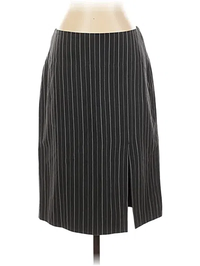 Pre-owned Banana Republic Silk Skirt In Gray