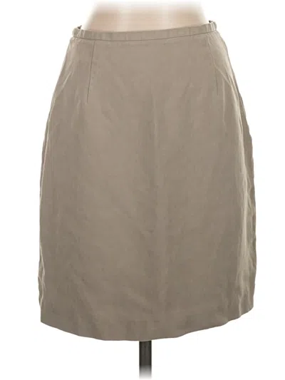 Pre-owned Banana Republic Silk Skirt In Tan