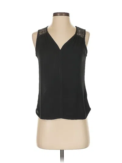 Pre-owned Banana Republic Sleeveless Blouse In Black