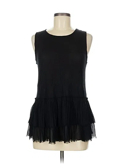 Pre-owned Banana Republic Sleeveless Blouse In Black