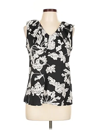 Pre-owned Banana Republic Sleeveless Blouse In Black