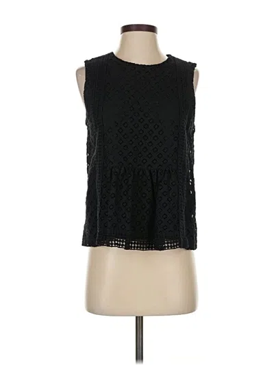Pre-owned Banana Republic Sleeveless Blouse In Black