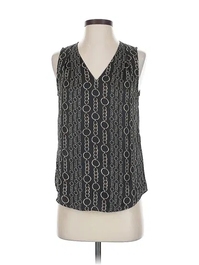 Pre-owned Banana Republic Sleeveless Blouse In Black