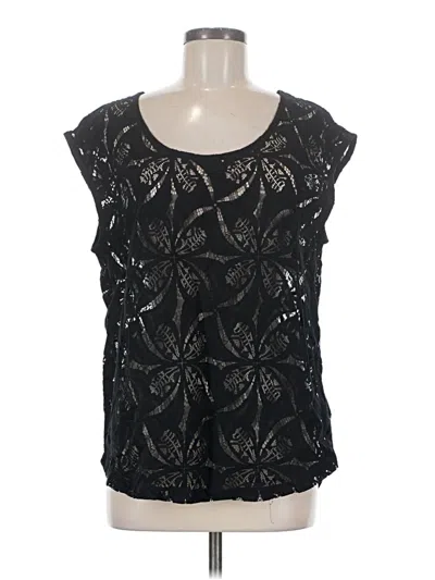 Banana Republic Sleeveless Blouse In Black