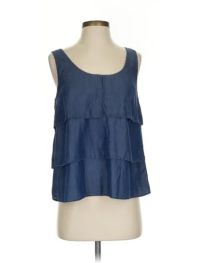 Pre-owned Banana Republic Sleeveless Blouse In Blue